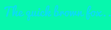 Image with Font Color 0BDEF2 and Background Color 07F7AD
